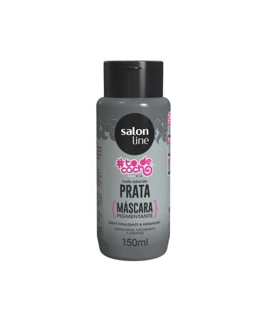 Salon Line - Linha ToDeCacho (Todo Colorido) - Mascara Pigmentante Prata 150 Ml - (WithCurls (All Colored) Collection - Silver Pigmentation Mask 5.07 Fl Oz)