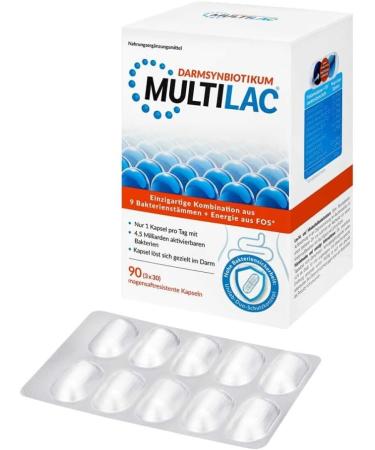 Buy Multilac Intestinal Synbiotic 3x30 Pcs - Support Digestive Health | Fast International Shipping - Buy Online on GoSupps.com
