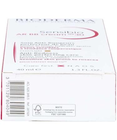 Bioderma Sensibio AR BB Cream SPF 30 - 40ml | Soothing & Protective Formula for Sensitive Skin | International Shipping Available - Buy Online on GoSupps.com