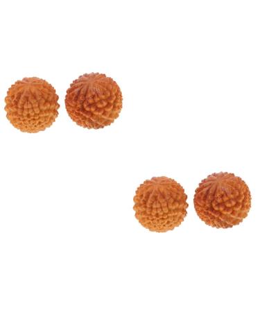 Gleavi 4 pieces massage globe Massage Handwerk Collection Balls for trigger points yoga massage balls Chinese exercise Chinese hand hand exercise wooden fitness bouncy ball foot sole