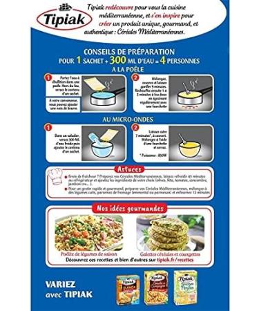 TIPIAK - Mediterranean Cereals 400G - Pack of 4 - Special Offer - Buy Online on GoSupps.com