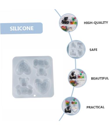 Tofficu Mould Ornaments Transparent Cake Decor Diy Form Clay Mold Tools Baking Molds Epoxy Soap Chocolate Transparent 14.5X14X2.8CM - Buy Online on GoSupps.com