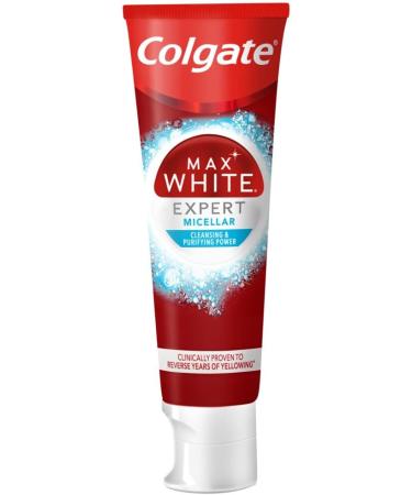 Colgate Toothpaste Max White Expert Micellar Whitening 75ml - Buy Now for Radiant Teeth | Fast International Shipping - Buy Online on GoSupps.com