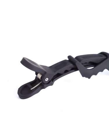 12 Piece Black Alligator Hair Clips - Salon Neckline Clips for Strong Hair & Hairdresser Styling - Buy Online on GoSupps.com