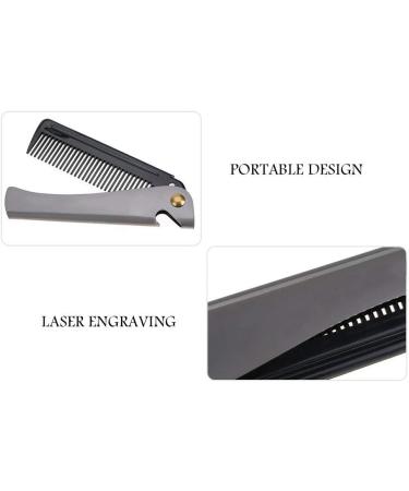 Shopping Spree Folding Beard Comb Wooden Beard Comb Stainless Husband wooden comb - Buy Online on GoSupps.com