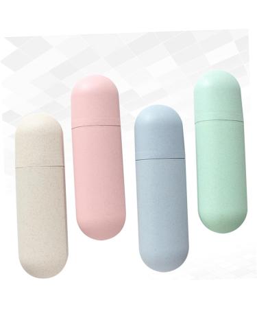 PLAFOPE Toothbrush Case Set - 4 Portable Travel Toothbrush Containers for Hygiene & Organization - Buy Online on GoSupps.com