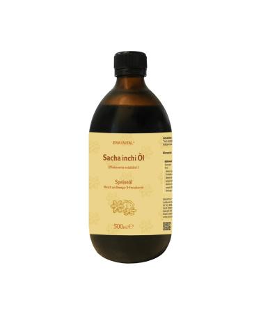 Sacha inchi oil - 500ml - Inca nut oil - Plukenetia volubilis l.- from controlled organic cultivation from first cold pressing.Land of origin: Peru.