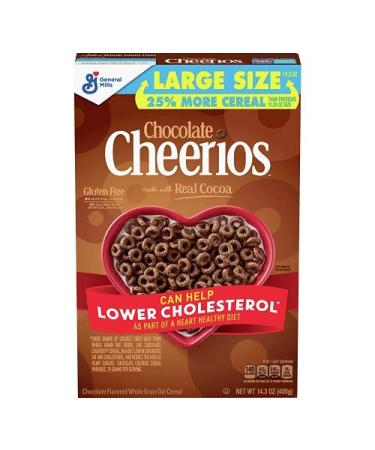 General Mills Limited Edition Chocolate Cheerios with Happy Heart Shapes 14.3 oz (405 g)