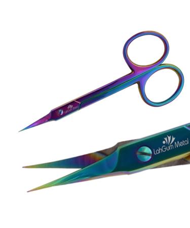 Best Pro Fingernail Cuticle Scissors Extra Fine Curved Super Russian Sharp Thin Blade Tip For Nails Japanese Grade Stainless Steel Titanium Trim Quality Professional Very Precision Manicure Tension