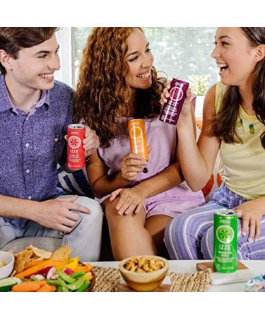 IZZE Sparkling Juice Variety Pack - No Added Sugar & Preservatives - 90 Calories - 24ct (8.4oz) - Ready Set Gourmet, Donate a Meal Program - Buy Online on GoSupps.com