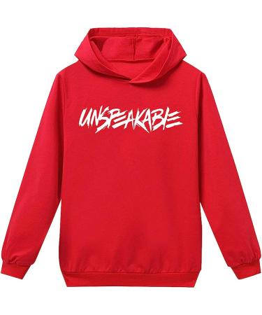 Amropi Boys 2-Piece Tracksuit Set | Pullover Hoodie and Jogging Pants | Ages 2-17 | Red Black | Size 9-10 Years - Buy Online on GoSupps.com