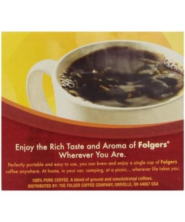 Folgers Coffee Singles Classic Roast Coffee Bags 6 Ounce - Buy Online on GoSupps.com