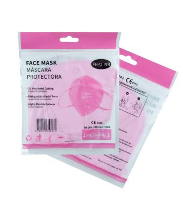 Sanex 25-Piece FFP2 Respiratory Masks - 5-Layer Protection Individually Packaged Light Pink - Perfect for Mouth & Nose Safety | International Shipping - Buy Online on GoSupps.com