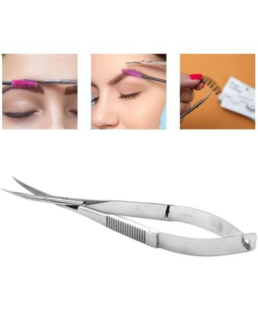 Micro Scissors Stainless Steel Face Hair Eyelash Scissors Grafting Tool Curved Mirror - Buy Online on GoSupps.com