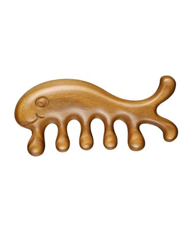 Magiclulu Massage comb Comfortable hair comb hairdressing tool scalp massage comb wooden ridge scalp ridge ladies hair ridge heading head massage comb