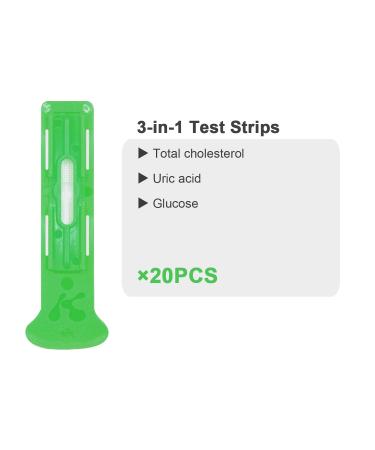 6-in-1 Lipid Analyzer: Total Cholesterol HDL LDL Triglycerides Uric Acid & Diabetes Test - 50 Test Strips for Home Use - Buy Online on GoSupps.com