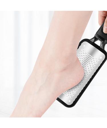 Pedicure Foot File Hard/Dead Skin Remover for Foot Pumice Reusable Stainless Steel Feet Rasp Used on Both Wet & Dry Feet(Black) - Buy Online on GoSupps.com