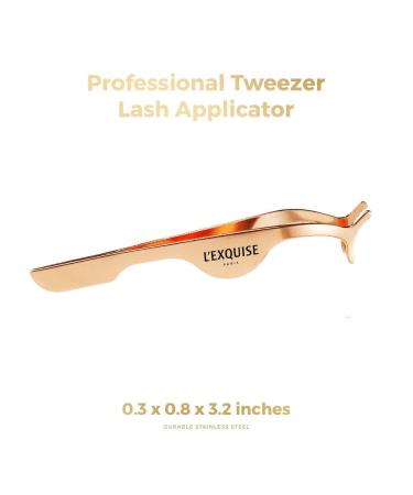 Professional Magnetic False Eyelash Extension Applicator | Golden Stainless Steel Tweezer for Easy Lash Application & Removal | Multifunctional Beauty Tool - Buy Online on GoSupps.com