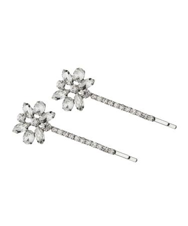 Housoutil Environmental Hair Accessories Rhinestone Hair Clip Womens Hair Metal Hair Barrettes Hair Accessory for Women Cute Hair Clips for Women Bling Bobby Simple Headgear Child