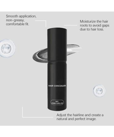 Teegxddy 1 Piece Hair Covering Cream Natural Root Cream 50 ml Scalp Concealer Hair Root Covering Filler Cream Water Resistant Long Lasting for Full Looking Hair Black - Buy Online on GoSupps.com