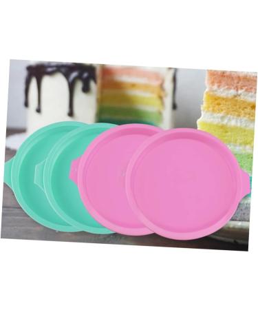 OUNONA 4pcs Silicone Cake Mold Heart Cake Pan Rainbow Cake Baking Pan Silicone Molds Silicone Bakeware Round Cake Pans Fondant Molds Cakes Cake Mold for Home Baking Supplies 21 21 2.5cm - Buy Online on GoSupps.com