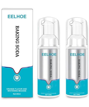 Deep Cleaning Foam Toothpaste  Deep Cleansing Foam Toothpaste Eelhoe  Baking Soda Foam Whitening Toothpaste Intensive Stain Removal Toothpaste (2PCS)