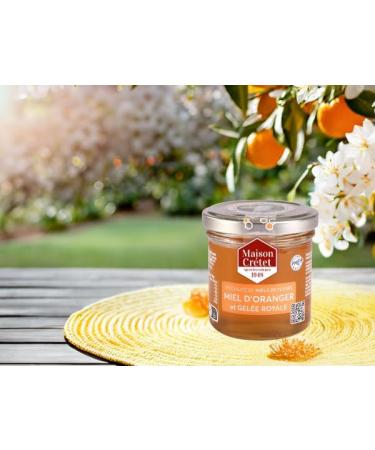 Maison Cr tet | Orange honey and royal jelly 170g | 1 glass jar - Buy Online on GoSupps.com