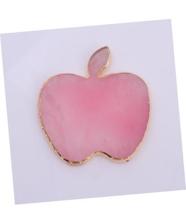 MERRYHAPPY MERRYHAPY 1 Piece Apple Shaped Manicure Palette With Gold Edge Professional Art Coloring Page For Nails Suitable For Color Mixing Photo Props 9*86cm Pink - Buy Online on GoSupps.com