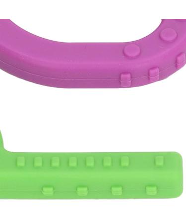 Sensory Chewing Toy P-Shaped Soft Silicone Teething Stick for Home & Travel - Type B - Buy Online on GoSupps.com