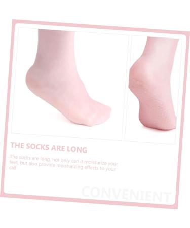 Healeved 1 Pair Moisturizing Socks Beach Socks Dress Shoes for Women Heels Feet Moisturizing Socks Pleaser Heels for Women Moisturizing Foot Socks Spa Silicone Gel Elastic Miss Sebs Pink 20x10cm - Buy Online on GoSupps.com