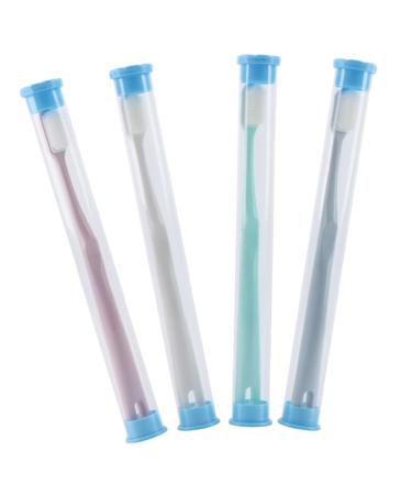 Partykindom 4 piece toothbrush for adult disposable toothbrush practical toothbrush hotel toothbrush toothbrushes for adult gum toothbrush care pregnant woman accessories pp