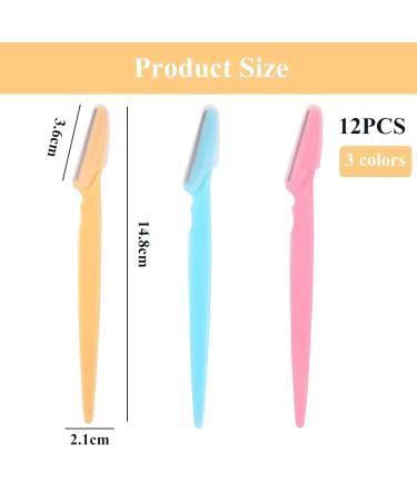 12-Piece Eyebrow & Facial Razor Set for Women & Men | Multi-Purpose Peeling Face Razors for Eyebrows & Body - Buy Online on GoSupps.com
