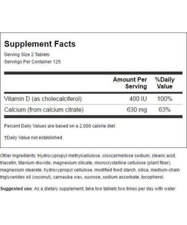 Swanson Calcium Citrate & Vitamin D 250 Tabs - Bone Health Supplement - Buy Online on GoSupps.com