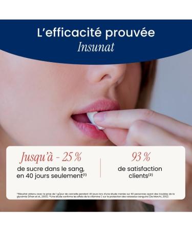 NaturAvignon Insunat Tri-Active Laboratory | 3-Layer Tablet | Banaba Cinnamon Zinc Chromium and Vitamin C | Helps Regulate Sugar Levels | Made in France - Buy Online on GoSupps.com