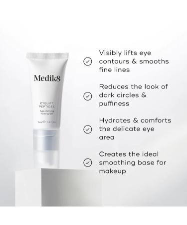 Medical8 Eyelift Peptides 15ml - Rejuvenate & Firm Your Eyes | International Shipping Available - Buy Online on GoSupps.com