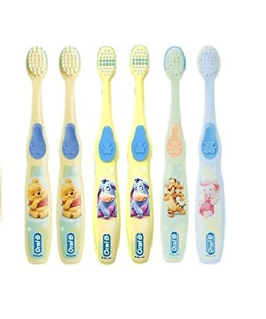 Oral-B Baby/Infant & Toddler Toothbrush, pro-Health Kids Stages for Little Children Ages 4-24 Months Old, (Pack of 6)  Assorted Characters