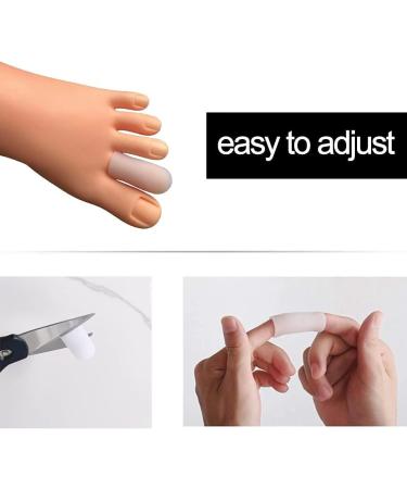 30 Pieces Gel Toe Caps - Toe Protector for Ingrown Toenails, Corns, Blisters, Hammer Toes - White - Buy Online on GoSupps.com