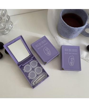 Buy Miedeon Contact Lens Storage Box Set - 4-Piece Purple Container for Travel & Daily Use - Buy Online on GoSupps.com
