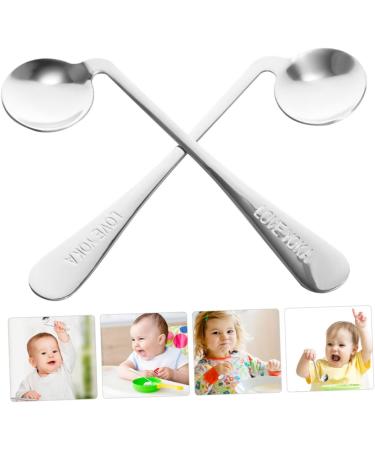 Gatuida Adaptive Spoon Set for Seniors - 2 Stainless Steel Table Spoons for Easy Dining - Buy Online on GoSupps.com