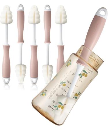 Grosmimi Baby Bottle Foam Brush Pack of 5 - Ideal for Cleaning Baby Bottles, Wine Glasses, Cups, and Sports Bottles - Buy Online on GoSupps.com