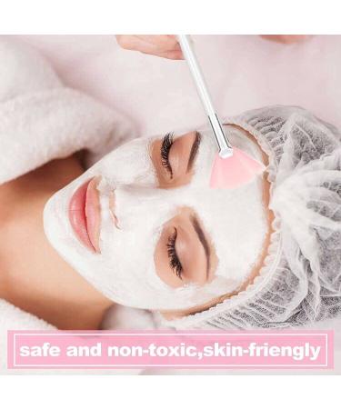 8-Piece Soft Fan Mask Brushes Set | Makeup Tools for Salon & Home Use | Pink & White Beauty Brushes - Buy Online on GoSupps.com