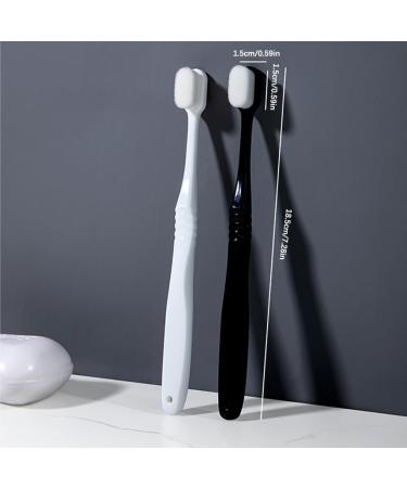 Geardeangloow Hairy Toothbrush - 10 Piece Set | Premium Bathroom Accessories for Pregnancy Care & Travel | Mouth Cleaning Tool in White - Buy Online on GoSupps.com