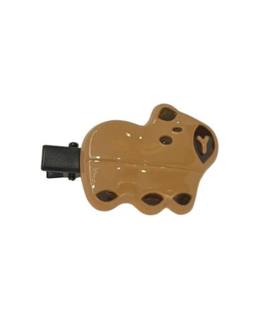 amangul Cartoon Capybara Funny Hair Tie Side Clip Capybara Hair Clip Sweet Girls Hair Tie Capybara Style Capybara Fun Animal(Issue Card)