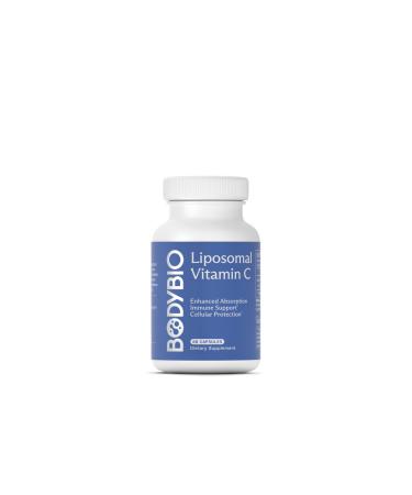 BodyBio Liposomal Vitamin C - Powerful Antioxidant for Immune Support and Cellular Health 1 000 mg Pure Ascorbic Acid with Maximum Absorption