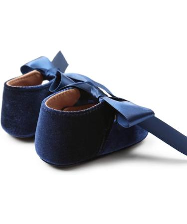 RVROVIC Baby Girl Moccasins - Infant Princess Sparkly Soft Sole Prewalker Shoes (12-18 Months, Navy Blue) - Buy Online on GoSupps.com