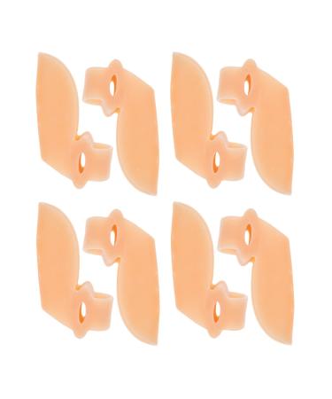 INOOMP Thumb Splint Pairs Toe Separators Hammer Toe Straightener Big Toe Spacers Silicone Crooked Toes Pads Spreader for Overlapping Hallux Valgus Yoga Thumb Thumb Protector Thumb Spica Splint Skin Color