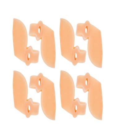 INOOMP Thumb Splint Pairs Toe Separators Hammer Toe Straightener Big Toe Spacers Silicone Crooked Toes Pads Spreader for Overlapping Hallux Valgus Yoga Thumb Thumb Protector Thumb Spica Splint Skin Color