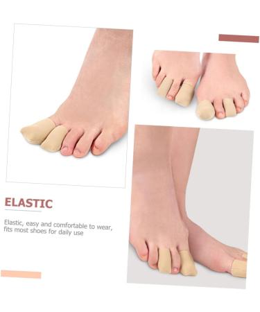 Lurrose Silicone Gel Toe Sleeves - 2 Pairs | Soft Hand Toe Protectors | Closed Toe Covers for Maximum Comfort | Nylon Material | 4x2.6cm - Buy Online on GoSupps.com