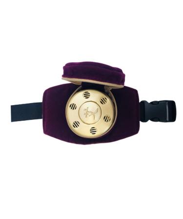 Milisten Portable Burner 1 Set Metal Bracket Metal Stand Moxibustion Box Portable Moxa Box Metal Brackets Single Box With Purple Cover