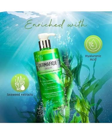 Aqua Cloud Hydrating Shower Gel | 500ml Body Wash for Men & Women | Seaweed Extracts & Hyaluronic Acid | Sensitive Skin | Dermatologist Tested - Buy Online on GoSupps.com